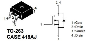 NDBA180N10B, N-канальный MOSFET-транзистор, 100В/ 180А